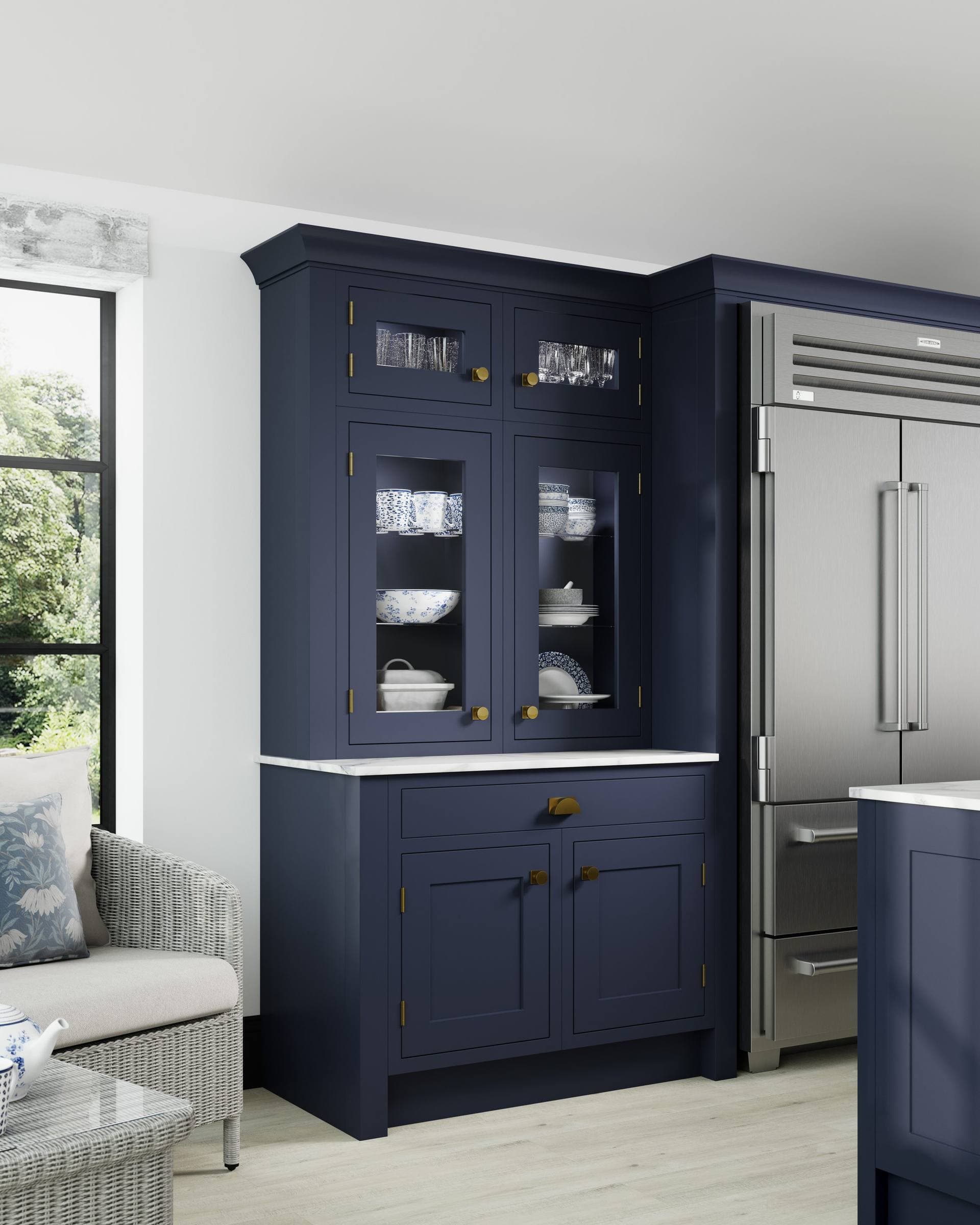 Aberford kitchen, sink run and window detail